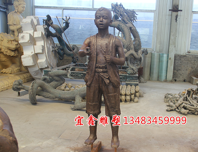 儿童铸铜雕塑