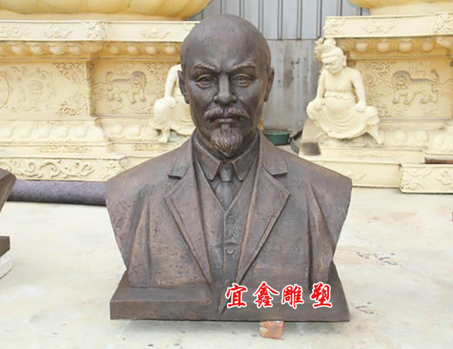 列宁半身像雕塑