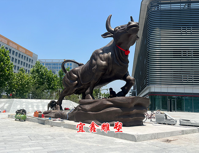 京东智慧城项目《铜牛雕塑》