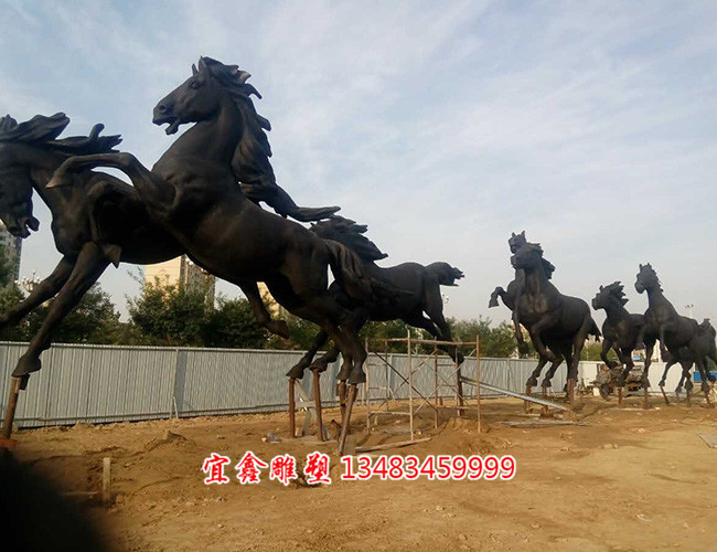 骏马铜雕塑