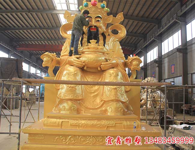 铜雕财神