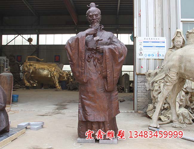 扁鹊铜雕像